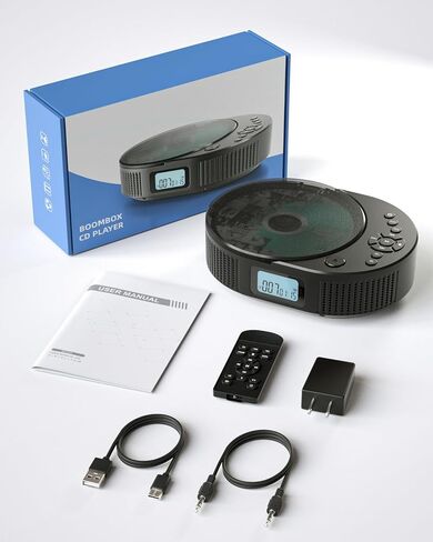 2 in 1 Portable CD Player & Bluetooth Speaker,FM Radio,Rechargeable in Saudi Arabia
