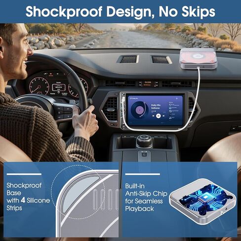 Portable CD Player for Car, CENXINY USB/AUX Car CD Player in Saudi Arabia