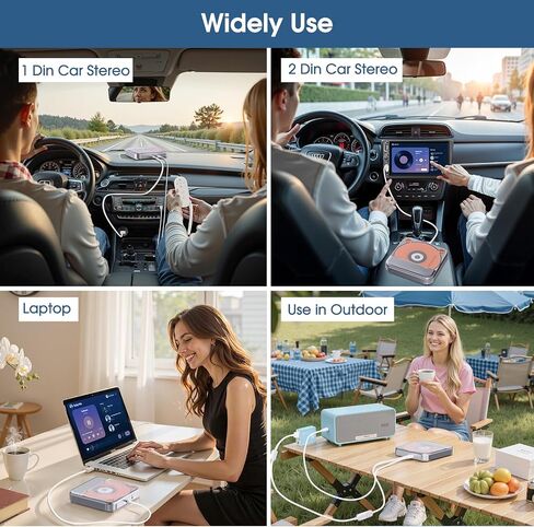Portable CD Player for Car, CENXINY USB/AUX Car CD Player in Saudi Arabia