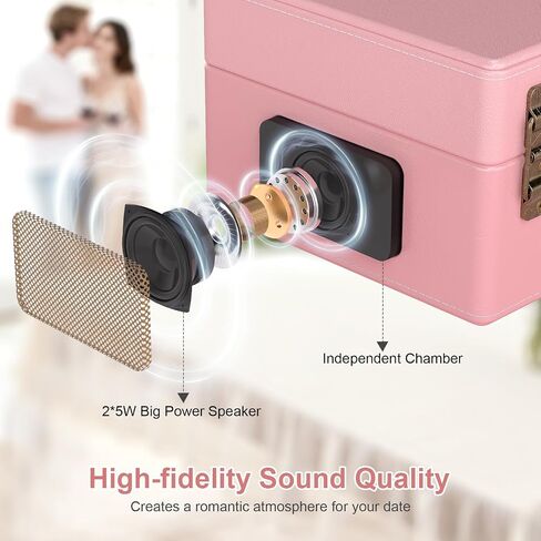 Retro CD Player with Bluetooth in/Out Portable CD Player with Built-in Rechargeable Battery,Auto Power Off,USB,AUX,Headphone Jack,Vintage Music Player Great Birthday Gifts for Women/Men-Pink in Kuwait