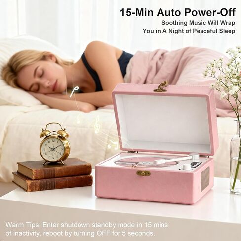Retro CD Player with Bluetooth in/Out Portable CD Player with Built-in Rechargeable Battery,Auto Power Off,USB,AUX,Headphone Jack,Vintage Music Player Great Birthday Gifts for Women/Men-Pink in Kuwait