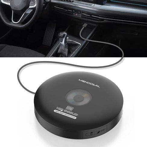 CD Player for Car,MONODEAL External Portable Car CD Player with USB in Saudi Arabia