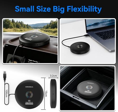 CD Player for Car,MONODEAL External Portable Car CD Player with USB in Saudi Arabia