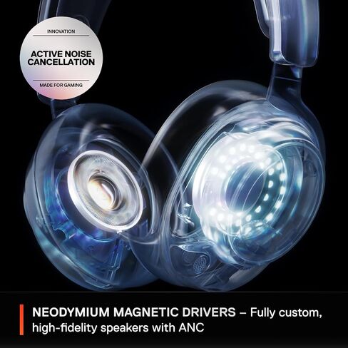 SteelSeries Arctis Nova Pro Wireless Multi-System Gaming Headset - Neodymium Magnetic Drivers - Active Noise Cancellation - Gen 2 Mic - White (Renewed) in Saudi Arabia