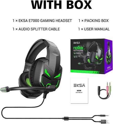 EKSA Fenrir S Gaming Headset for Xbox Series X/S,Xbox One,PS5,PS4,PC,Switch in Kuwait