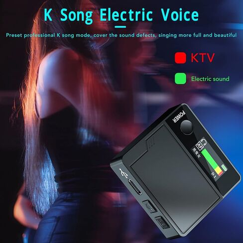 Mini Sound Changer Voice Changer, 4 Sound Modes Real Time Call Voice Changer Device for Electric Music, Game Hacking, Cell Phone K Songs, Voice Chat in Saudi Arabia