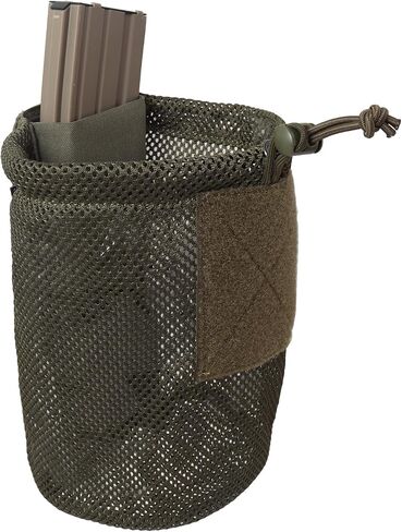 MOLLE Dump Pouch, Pistol AR 5.56 Mag Pouch, Quick Release Tactical Foldable Mesh Dump Bag MOLLE Compatible in Saudi Arabia