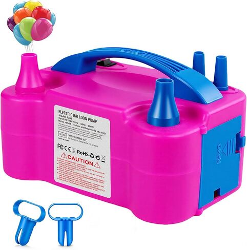Electric Balloon Pump with Dual Nozzle & 2 Tying Tools in Saudi Arabia
