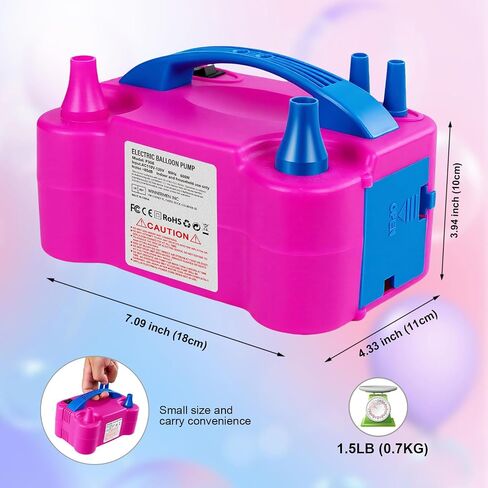 Electric Balloon Pump with Dual Nozzle & 2 Tying Tools in Saudi Arabia