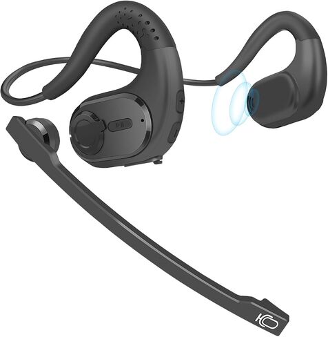 iDIGMALL Bluetooth Headset, Open Ear Headphones with Detachable Microphone in Saudi Arabia