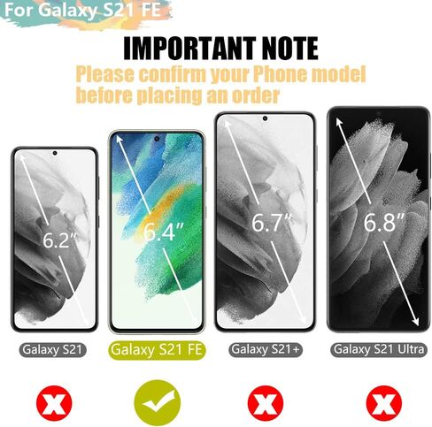 Battery Case for Samsung Galaxy S21 FE 5G, 5000mAh Rechargeable Extended Battery Charging Charger Case, Add 100% Extra Juice (6.4 Inches) Black in Kuwait