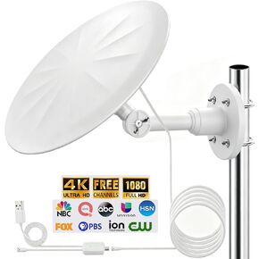 Omni Directional Outdoor TV Antenna, for Attic,Camper,RV,Boat, White in Saudi Arabia