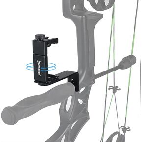 DEEPOWER Universal Compound Bow Phone Holder Aluminum Alloy Smartphone Mount for Archery Hunting - Instant Photo and Video Recorder in Saudi Arabia