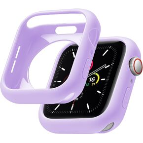 Newlibery Soft Flexible Watch Case 42mm for Apple Watch Series 10/11, TPU Slim Touchable Screen Lightweight All-Around Shiny Bumper Protector Shockproof Guard Watch Cover for Women Men, Gold in Saudi Arabia