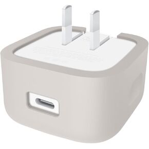 غطاء شاحن سيليكون رمادي لمحول الطاقة الديناميكي Apple 40W لعام 2025 in Kuwait
