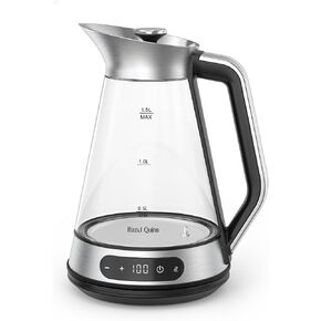 Hazel Quinn Glass & Stainless Steel Electric Kettle, 1.5 Liters Tea Kettle in Kuwait