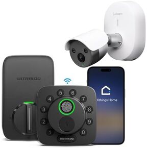 ULTRALOQ Bolt SE Smart Lock with 4K AI Security Camera, Built-in Wi-Fi, Compatible with Alexa, Google, App Remote Control in Saudi Arabia