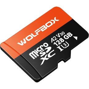 WOLFBOX 128GB MicroSD Memory Card for X5&I07 Dash Cam, U3 A2 V30 4K UHD, 100MB/s Read, Loop Recording Friendly in Saudi Arabia