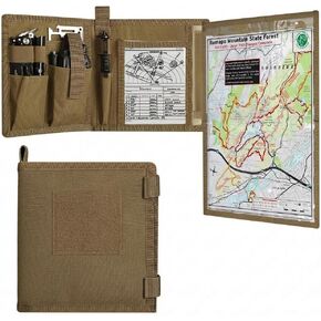 KOSIBATE Map Case, Military Map Protector, Water-Resistant Map Pouch Holder for Outdoors or Hiking in Saudi Arabia