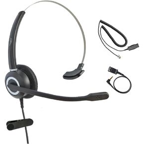 Avaya Headset HD Voice with HIS Adapter Compatible with Avaya 1600, 9600, J100 Series Phones Model, Plus 3.5mm Adapter (Monaural) in Saudi Arabia
