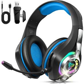 Ordtop 2.4GHz Wireless Gaming Headset for PS5/PS4/Switch, 45H RGB Lights in Saudi Arabia