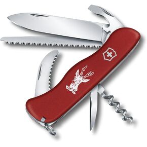 Victorinox Hunter Swiss Army Knife, 12-Function Pocket Knife, Red in Saudi Arabia