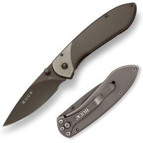Buck Knives 327 Nobleman Folding EDC Pocket Knife, Titanium, 2.6 oz in Saudi Arabia