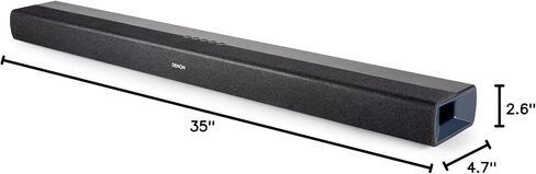 Denon DHT-S218 Sound Bar for Smart TV, Black, 2.1-Ch, 2 Built-in Subwoofers in Saudi Arabia
