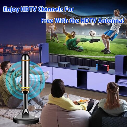 Indoor TV Antenna for Smart TV, HD Digital Antenna for TV Without Cable in Saudi Arabia