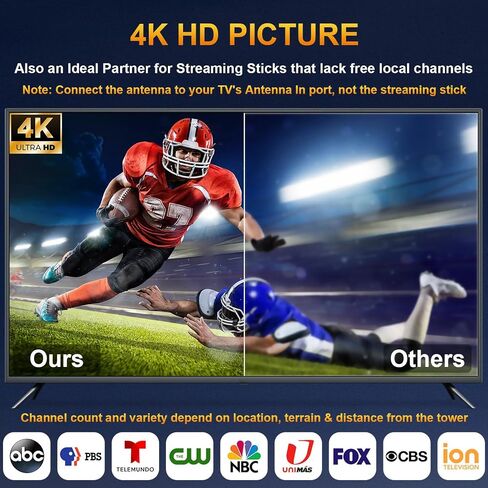 هوائي تلفزيون داخلي رقمي للتلفزيون الذكي للقنوات المحلية 4K HD in Kuwait