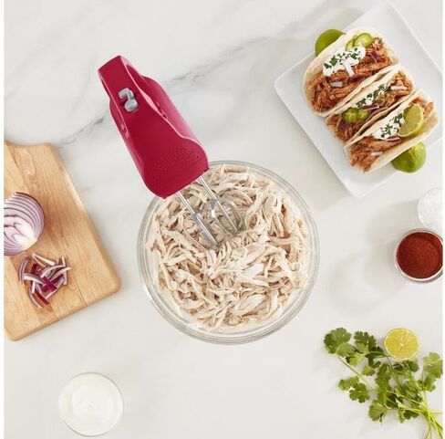 RISE BY DASH Red 5 Speed Hand Mixer in Saudi Arabia