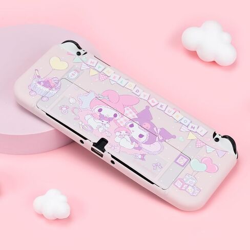 Kuitmor Protective Shell for Switch OLED, Dockable Integrated Hard Cover Skin Compatible with Switch OLED and Joystick - KLM in Saudi Arabia