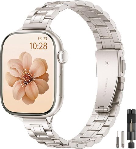 STIROLL Thin Metal Band Compatible with Apple Watch Bands for Women in Kuwait