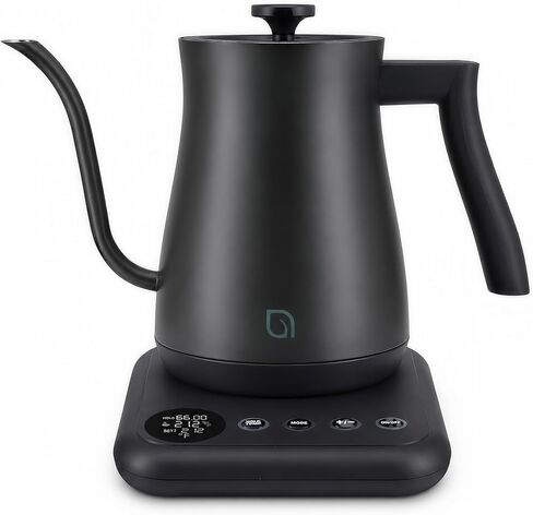 WILLOW ECO SERIES Gooseneck Electric Kettle with 5 Temperature Presets and Keep Warm Feature, 0.8L Pour Over Kettle for Coffee & Tea 1200W Quick Heating with 100% Stainless Steel Interior Water Heater in Kuwait