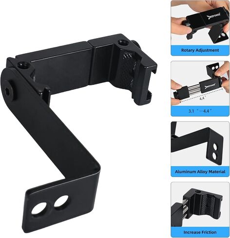 DEEPOWER Universal Compound Bow Phone Holder Aluminum Alloy Smartphone Mount for Archery Hunting - Instant Photo and Video Recorder in Saudi Arabia