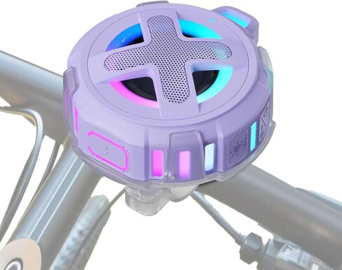 Upgraded, Pro Bike Speaker, with Pro Handlebar Mount, Bluetooth V5.4, IPX7 Waterproof, Silicone Case, Broadcast Navigation,10W Bassup, 15-24H Playtime, Hook, Bicycle, Motorcycle, Bike Accessories in Saudi Arabia