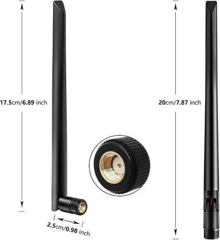 WiFi 7 WiFi 6E Antenna Tri-Band 2.4GHz 5GHz 6GHz RP-SMA Antenna for Gaming PC Desktop Computer Motherboard Card Wireless Router(Pack of 2), Slinkdsco in Saudi Arabia