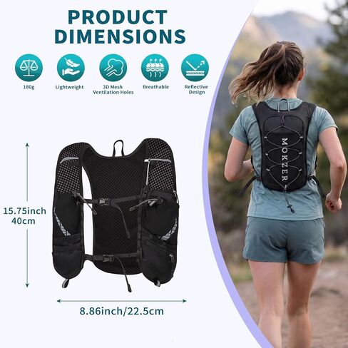 Hydration Backpack Running Vest with 2L Water Bladder for Women Men in Saudi Arabia