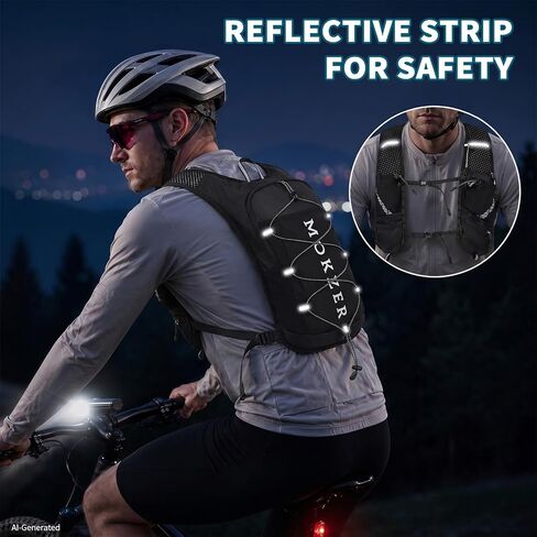 Hydration Backpack Running Vest with 2L Water Bladder for Women Men in Saudi Arabia