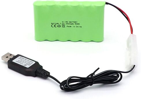 7.2V 2400mAh Ni-MH Battery with Tamiya Connector for RC Car Remote Toy in Kuwait