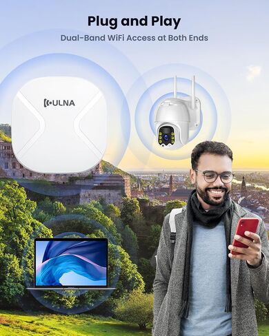 ULNA WiFi 6 Wireless Bridge Point to Point Outdoor with 2 Brackets in Saudi Arabia