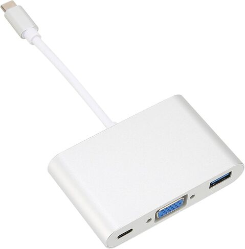 Type C to VGA 3 in 1 Adapter Aluminum Alloy for Charging and in Saudi Arabia