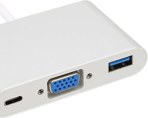Type C to VGA 3 in 1 Adapter Aluminum Alloy for Charging and in Saudi Arabia
