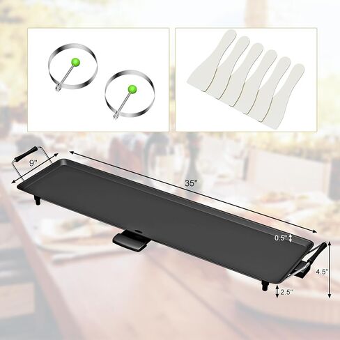 35 Inch 2000W Nonstick Electric Teppanyaki Grill in Kuwait