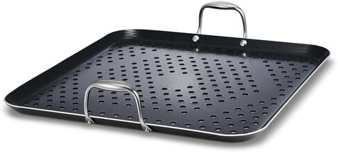 HexClad Hybrid Nonstick BBQ Grill Pan, Dishwasher-Friendly, BBQ and Oven-Safe Up to 900°F in Saudi Arabia