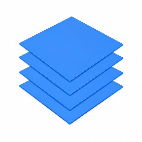 Thermal Pads 4 Pack, 6 W/m.K GPU Thermal Pads, 100 x 100 mm (0.5 mm, 1 mm, 1.5 mm, 2 mm), Non Conductive Heat Resistance Silicone Thermal Pad, for Laptop Heatsink, GPU/CPU/SSD Cooler, Blue in Saudi Arabia