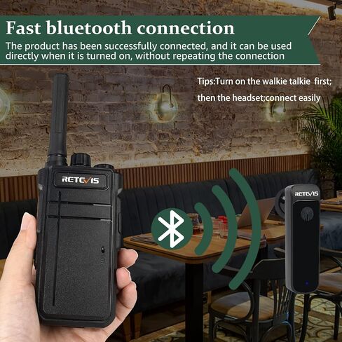 Retevis RB37 Bluetooth Two-Way Business Radios with Wireless Earpiece 2Pack in Saudi Arabia