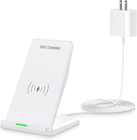 Wireless Charger Station,15W Desk Wireless Charging Stand 20W USB C Adapter for Apple iPhone 17 Pro/17/17/Air/16 Pro/16E/16 Plus/15/14/13,Samsung Galaxy S25/S24/S23/S22/Z Flip Fold/Note 20,Google etc in Saudi Arabia