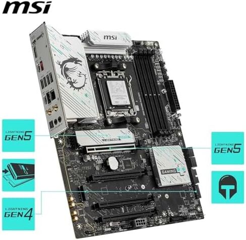 Micro Center 3-in-1 Combo: AMD Ryzen 7 9800X3D CPU Processor with MSI B850 Gaming Plus WiFi Motherboard and KLEVV CRAS V RGB DDR5 32GB (2x16GB) 6000MHz Ram Memory Black in Kuwait