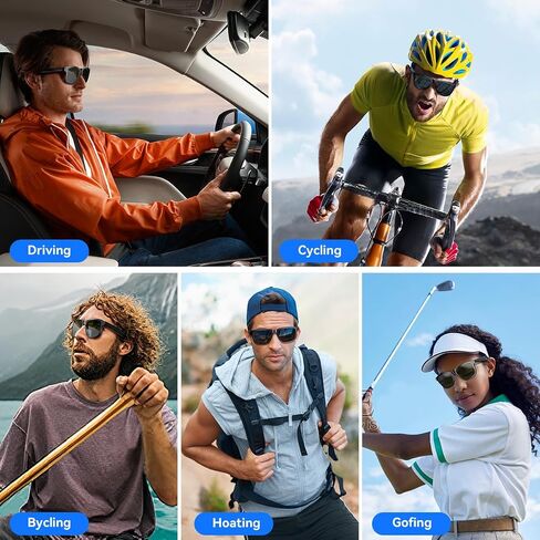 Smart Glasses for Women Men,Bluetooth Glasses with Photochromic Lenses,Built-in Mic & Speakers,Anti-Blue Light Lens with Hands-Free Listening Voice Control,Perfect for Indoor Outdoor in Saudi Arabia